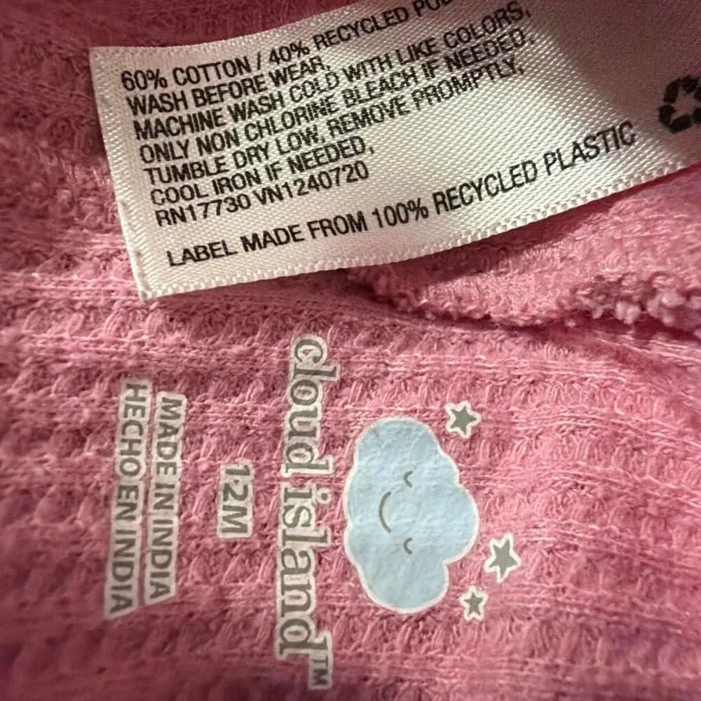 Carter-s Baby Girl Pink Pajamas 12 months